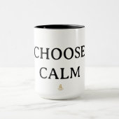Choose Calm – Minimal Coffee Mug | Aesthetic Zen Q マグカップ (中央)