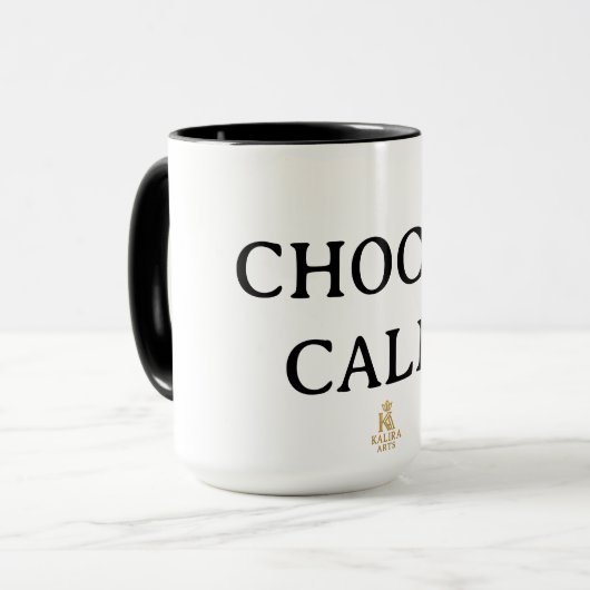 Choose Calm – Minimal Coffee Mug | Aesthetic Zen Q マグカップ (正面左)