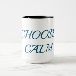 Choose Calm – Minimal Coffee Mug | Aesthetic Zen Q マグカップ