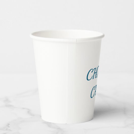 Choose Calm – Minimal Coffee Mug | Aesthetic Zen Q 紙コップ (右)