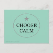 Choose Calm – Minimal Greeting Card | シーズンポストカード (正面)
