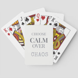 Choose Calm Over Chaos Minimalist Quote Typography トランプ