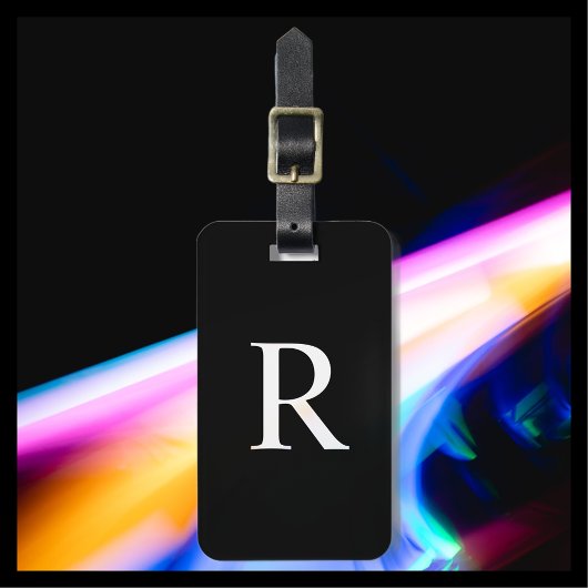 CHOOSE COLORまたは白黒モノグラムバッグ ラゲッジタグ