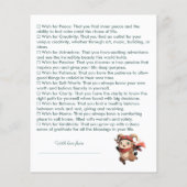 Choose five wishes for the baby Cute Ram Winter  (裏面)