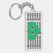 Choose Gluten Free Green Heart Keychain キーホルダー (正面左)