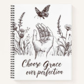 Choose Grace Over Perfection ノートブック (正面)