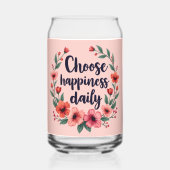 Choose Happiness Dailyフローラリース ガラス缶 (正面)