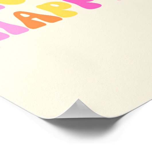 Choose Happy引用文 ポスター (角)