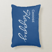 「Choose Happy」アクセント装飾用クッション アクセントクッション (正面(垂直))