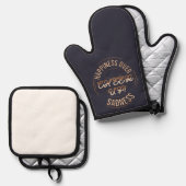  CHOOSE HAPPY CHEER UP OVEN MITT & POT HOLDER  鍋つかみ&鍋敷きセット (正面/裏面)