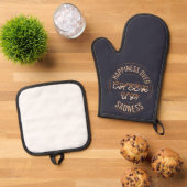  CHOOSE HAPPY CHEER UP OVEN MITT & POT HOLDER  鍋つかみ&鍋敷きセット (トップダウン)