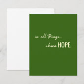 choose hope. in all things. Greeting Note Cards ノートカード (正面/裏面)