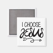 Choose Jesus Art Gospel Graphics Christian Art Quo マグネット (正面/裏面)