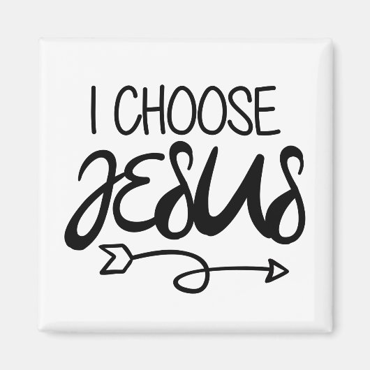 Choose Jesus Art Gospel Graphics Christian Art Quo マグネット (正面)