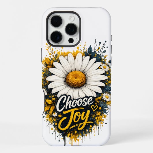 Choose Joy デイジー iphone 16 Pro Max iPhoneケース (裏面)