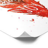 Choose Joy //水彩フェザー ポスター (角)