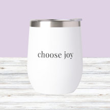 choose joy – 考え前向きシンプルタイポグラフィ