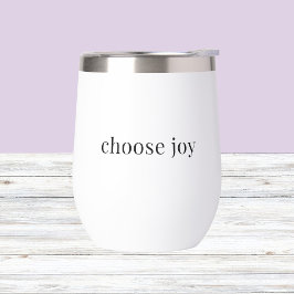 choose joy – 考え前向きシンプルタイポグラフィ