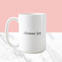 choose joy – 考え前向きシンプルタイポグラフィ
