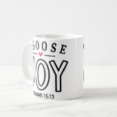 Choose Joy Bible Verse引用文 コーヒーマグカップ (正面左)