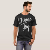 Choose Joy Christian Faith Inspirational Distresse Tシャツ (正面フル)