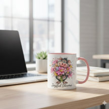 Choose Joy Every Day Mug: Cute Pig & Floral Art