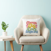 Choose Joy Every Single Day Retro Rainbow  クッション (椅子)