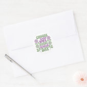 Choose Joy Every Single Day Sage Lavender  ラウンドシール (封筒)