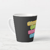 Choose Joy Everyday ! カフェラテマグ (左アングル)