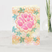 Choose Joy – Hand-Lettered Uplifting Abstract カード (正面)