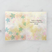 Choose Joy – Hand-Lettered Uplifting Abstract カード (内部)