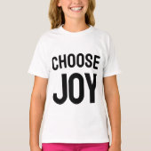 Choose joy - inspirational kid's tee tシャツ (正面)