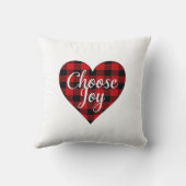 Choose Joy Inspirational Quote クッション (裏面)