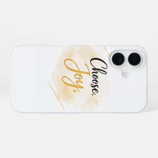 Choose Joy iPhone 16 カバー (裏面横)