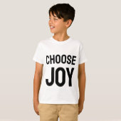 Choose Joy Love And Happiness Design T-Shirt Tシャツ (正面フル)