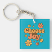 Choose Joy Minimalist Art - Positive Mindset Print キーホルダー (正面)