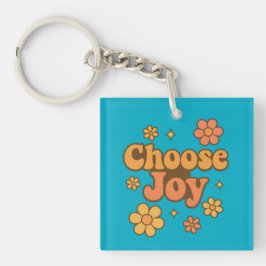 Choose Joy Minimalist Art - Positive Mindset Print キーホルダー