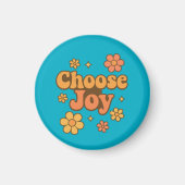 Choose Joy Minimalist Art - Positive Mindset Print マグネット (正面)