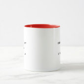 Choose Joy Modern Typography Two-Tone Mug マグカップ (中央)