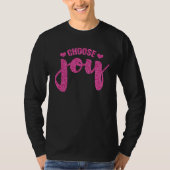 Choose Joy  motivation happiness and inspiration m Tシャツ (正面)