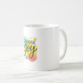Choose Joy Mug | Inspirational Coffee Cup Design コーヒーマグカップ (正面右)