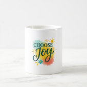 Choose Joy Mug | Inspirational Coffee Cup Design コーヒーマグカップ (中央)