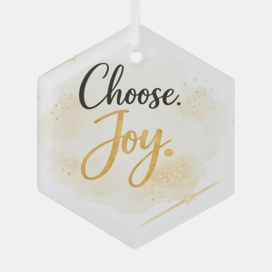 Choose Joy Ornament ガラスオーナメント (正面)