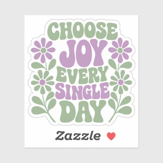 Choose Joy Sage Lavender Sticker シール (シート)