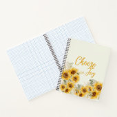 「Choose Joy」 Sunflower Journal/Notebook ノートブック (内部)