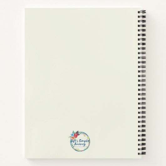 「Choose Joy」 Sunflower Journal/Notebook ノートブック (裏面)