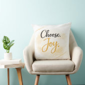 Choose Joy Throw Pillow クッション (椅子)