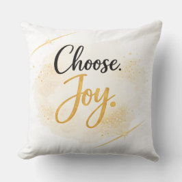 Choose Joy Throw Pillow クッション