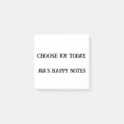 Choose Joy Today -カスタム前向き付箋 ポストイット (正面)