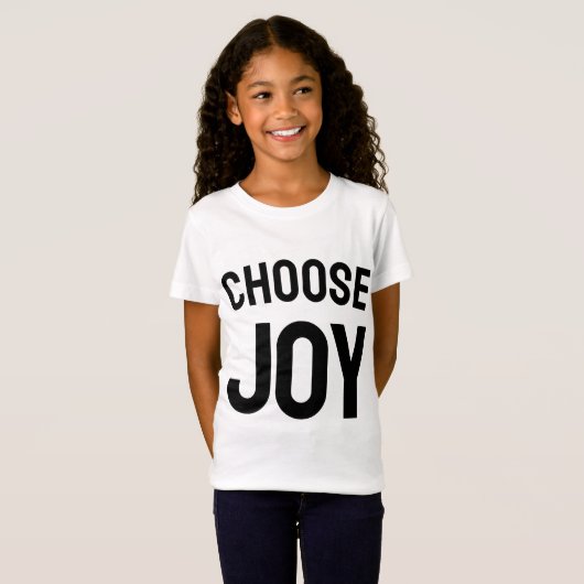 Choose joy - uplifting graphic t-shirt  tシャツ (正面フル)